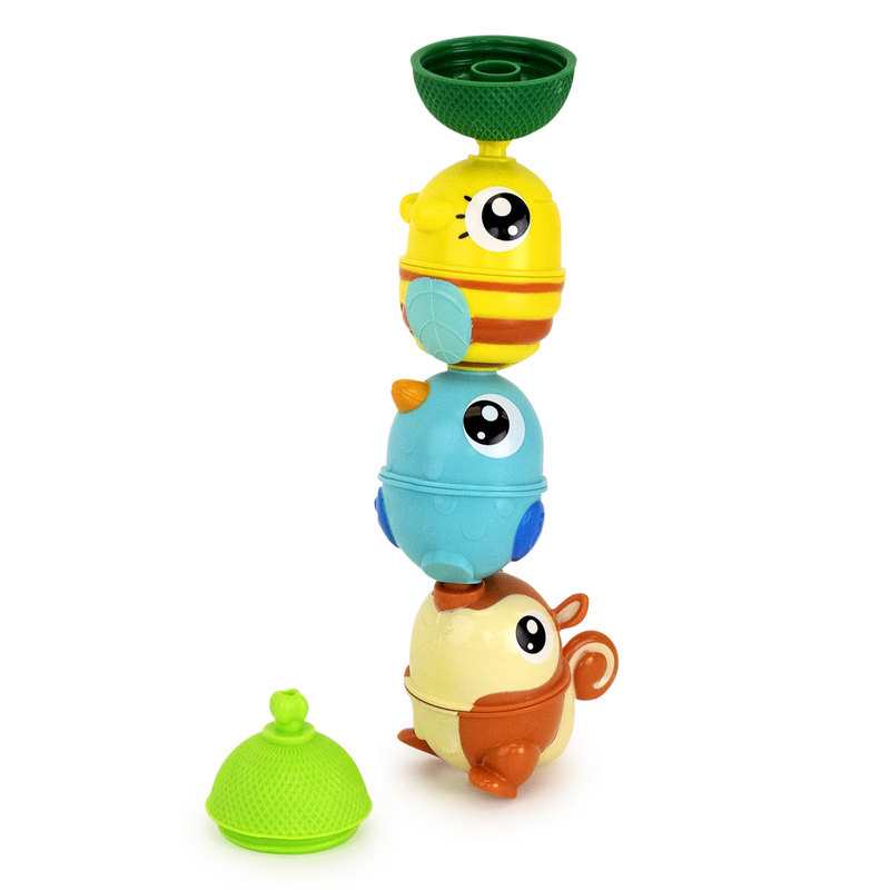 Coffret de perles éducatives LALABOOM 3 figurines de la forêt