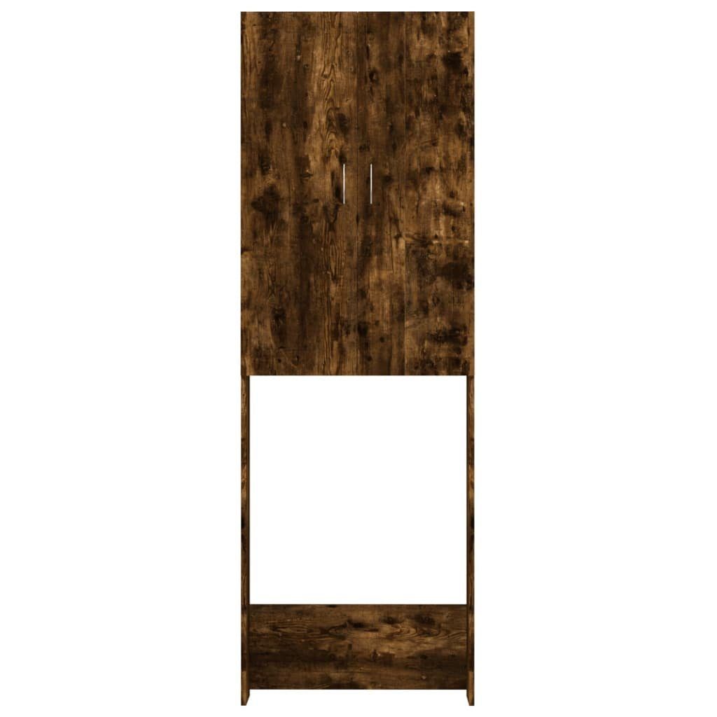 vidaXL Waschmaschinenumbauschrank Waschmaschinenschrank Räuchereiche 64x25,5x190 cm