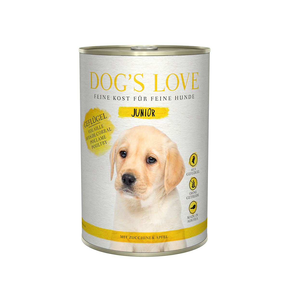 Dog's Love Junior Geflügel mit Zucchini und Apfel bei ZooRoyal