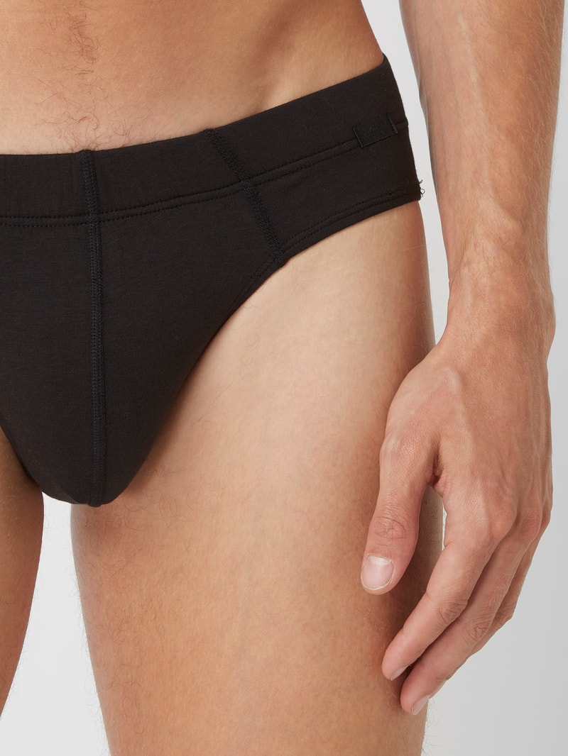 Slip mit Stretch-Anteil im 3er-Pack in anthrazit