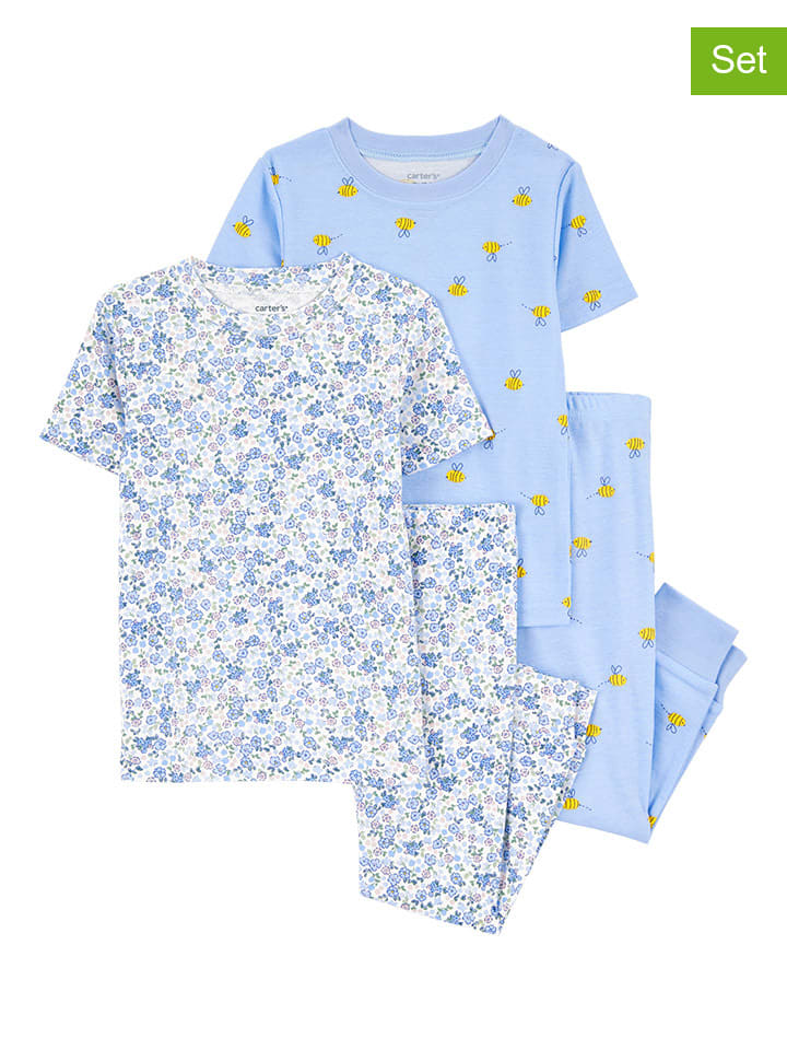 carter's 2er-Set: Pyjamas in Hellblau günstig kaufen