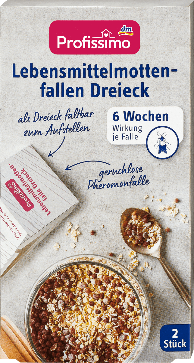 Lebensmittelmottenfallen Dreieck, 2 St
