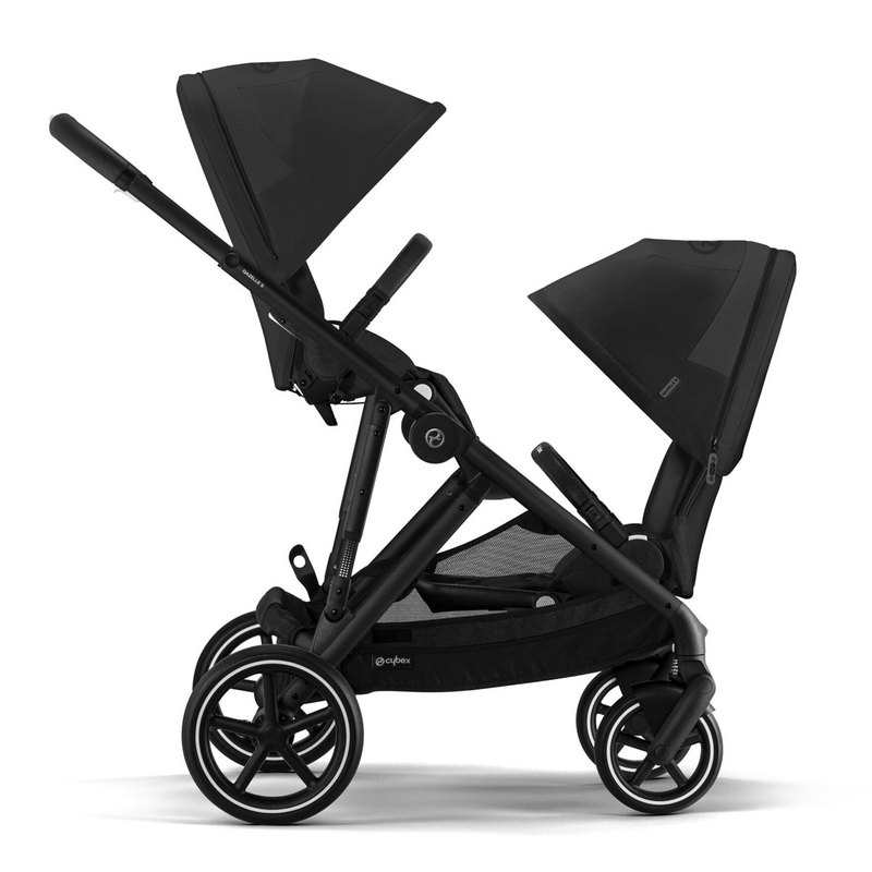 Poussette tout terrain Gazelle S moon black châssis noir Cybex
