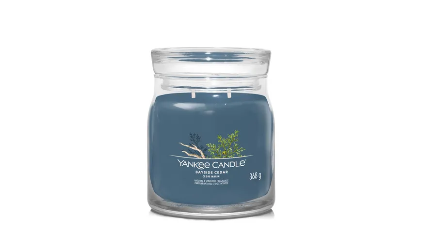 Yankee Candle Duftkerze Signature Medium Jar Bayside Cedar Bayside Cedar