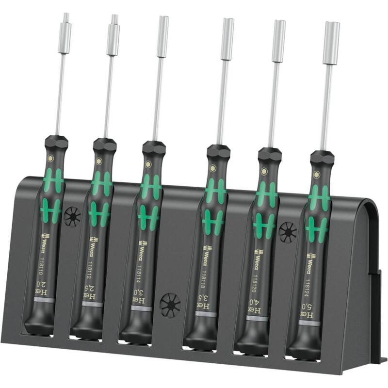 Wera Schraubendreherset 2069/6 Elektroniker 5118158001 Schwarz, Grün