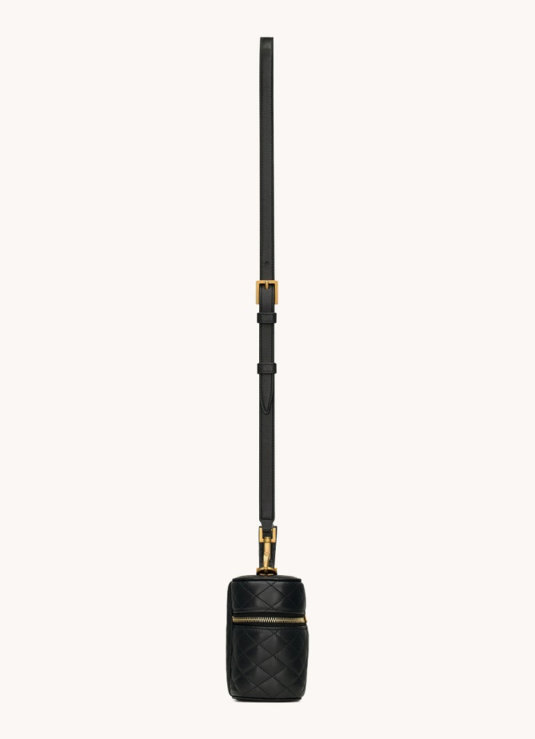 Saint Laurent  Gaby Mini toilettas van quilted lamsleer