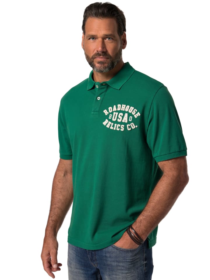 JP1880 Poloshirt in waldgrün günstig kaufen