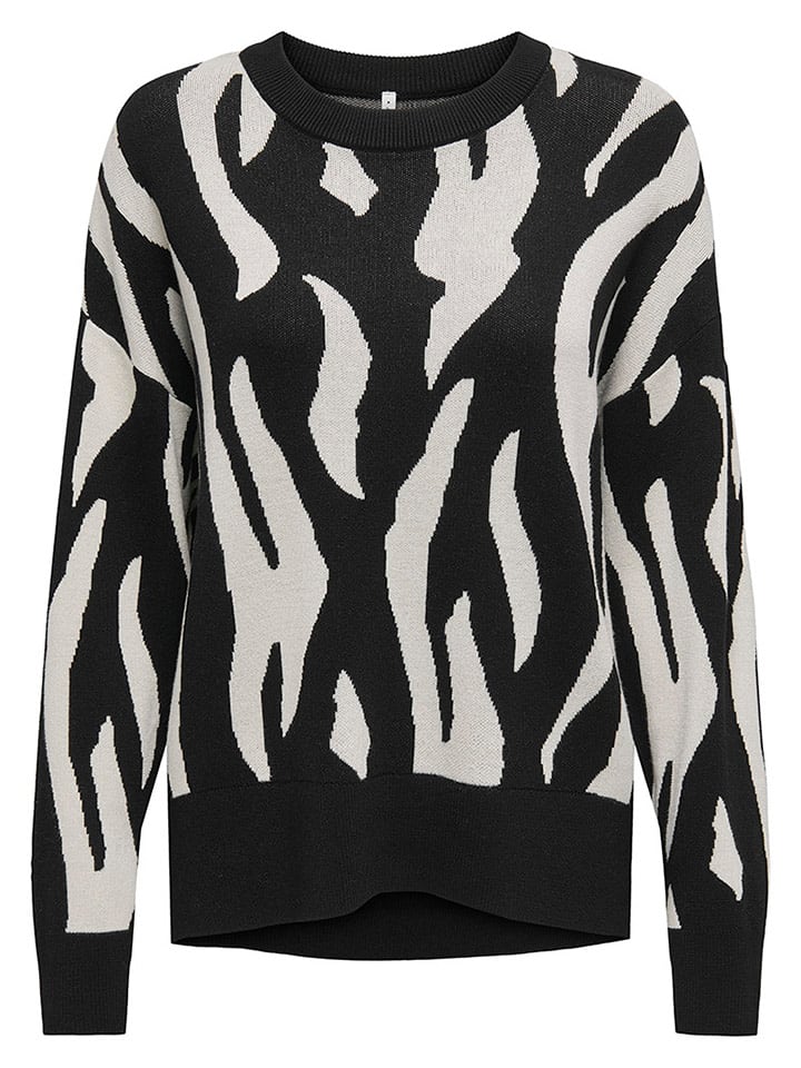 ONLY Pullover in Schwarz/ Grau günstig kaufen