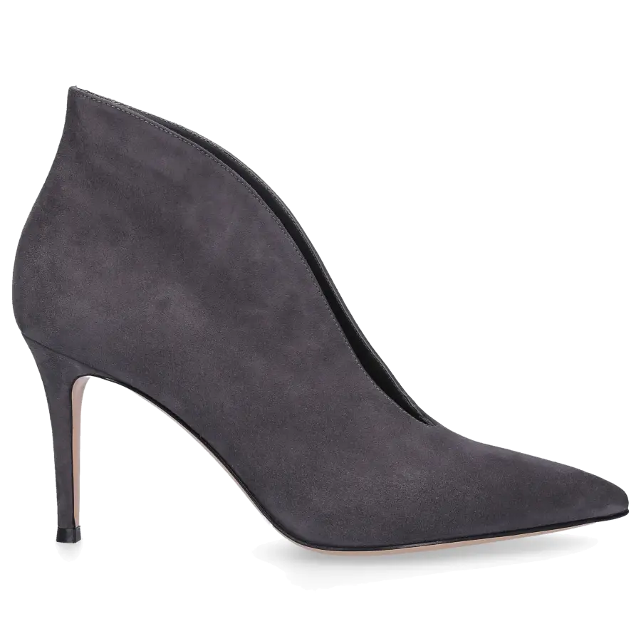 Gianvito Rossi - Stiefeletten VANIA Veloursleder - grau