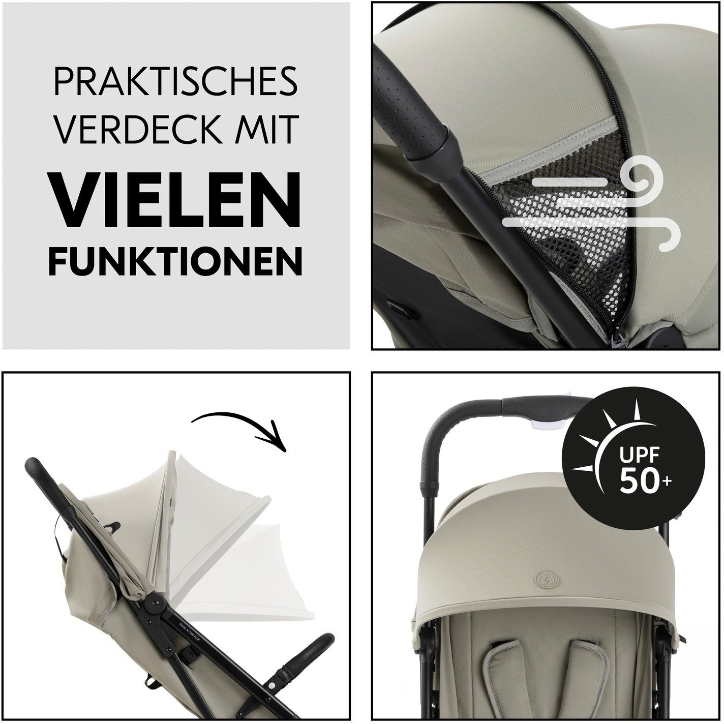 Hauck Kinder-Buggy Travel N Care Plus, dark olive