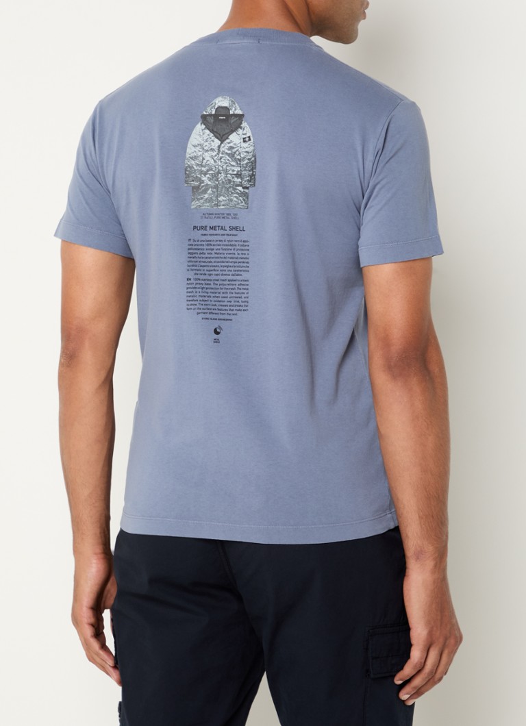 Μπλούζα Stone Island 2NS91 με λογότυπο και στάμπα στο πίσω μέρος