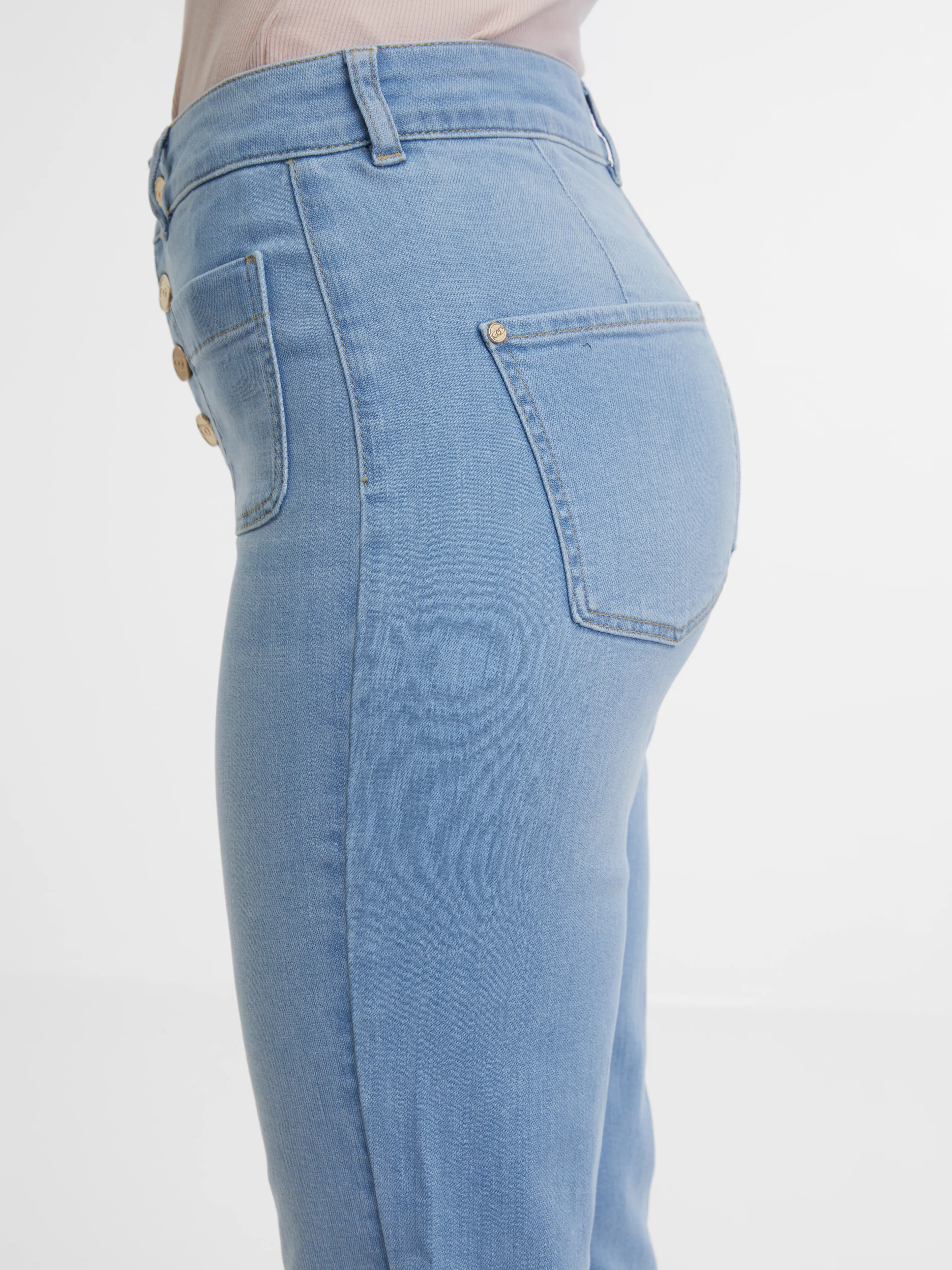 Hellblaue Bootcut-Jeans ORSAY