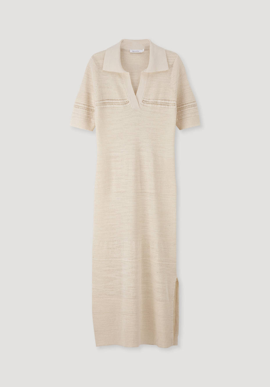 Strickkleid aus Leinen mit Bio-Baumwolle