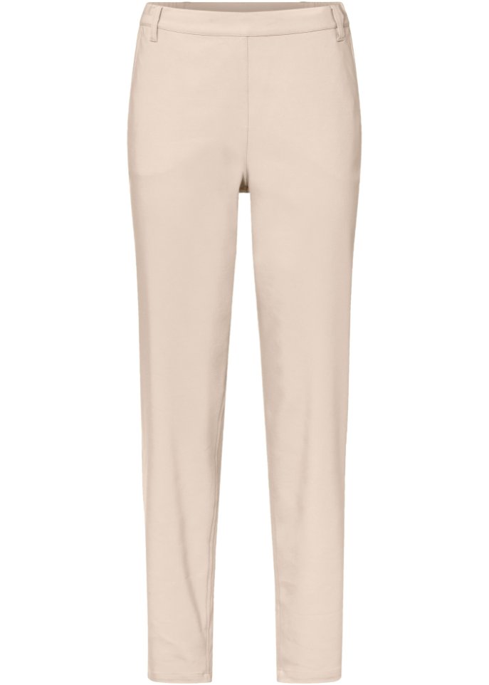 High-Waist-Hose mit Taschen und Bequembund, knöchellang
