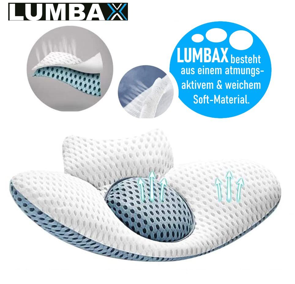 MAVURA Lendenkissen LUMBAX Lumbalkissen Rückenkissen Schmetterlingskissen, für Rückenschläfer & Seitenschläfer