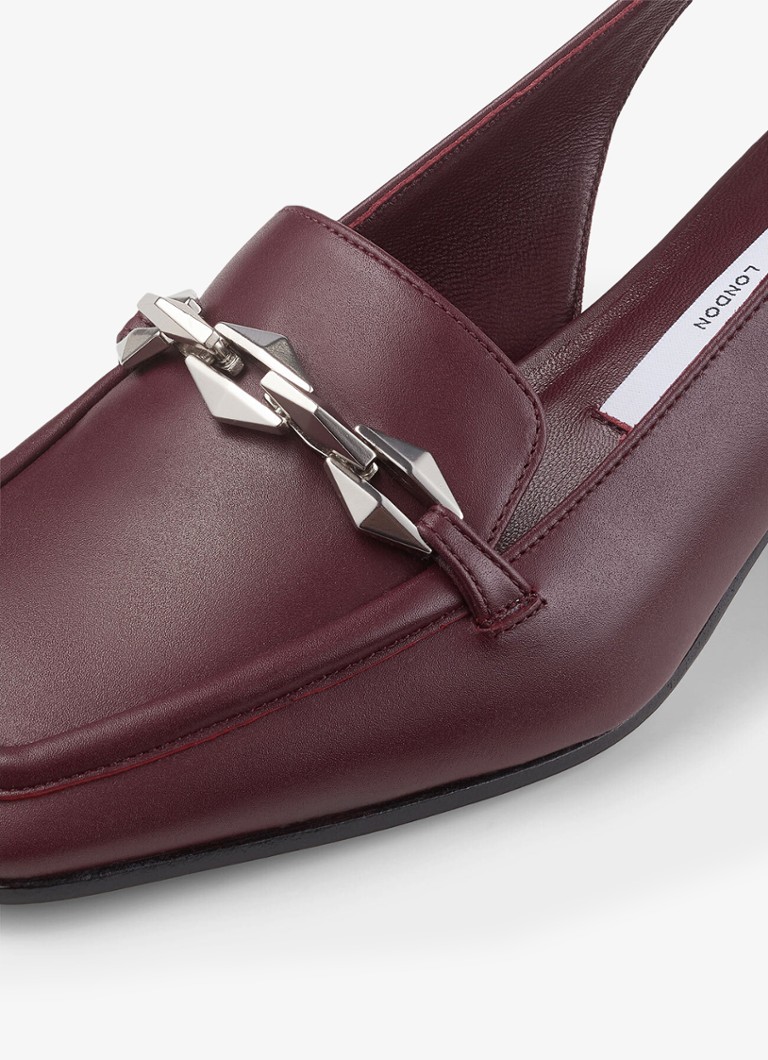 Pantofi cu toc Jimmy Choo Diamond Tilda SB 45 din piele de vițel cu baretă la spate.