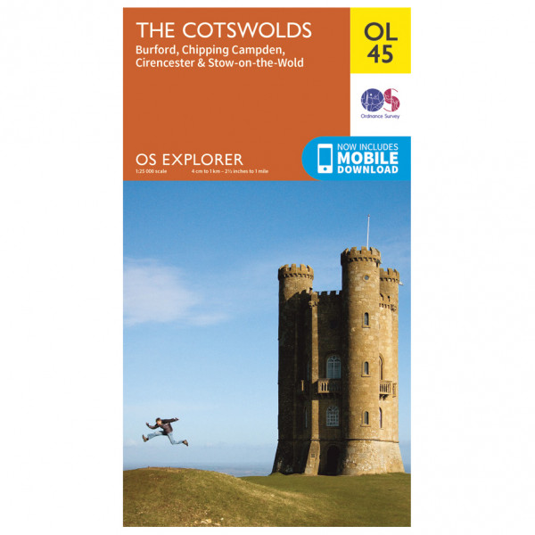 Ordnance Survey - Cotswolds (The) Outdoor EGMOL045 - Wanderkarte