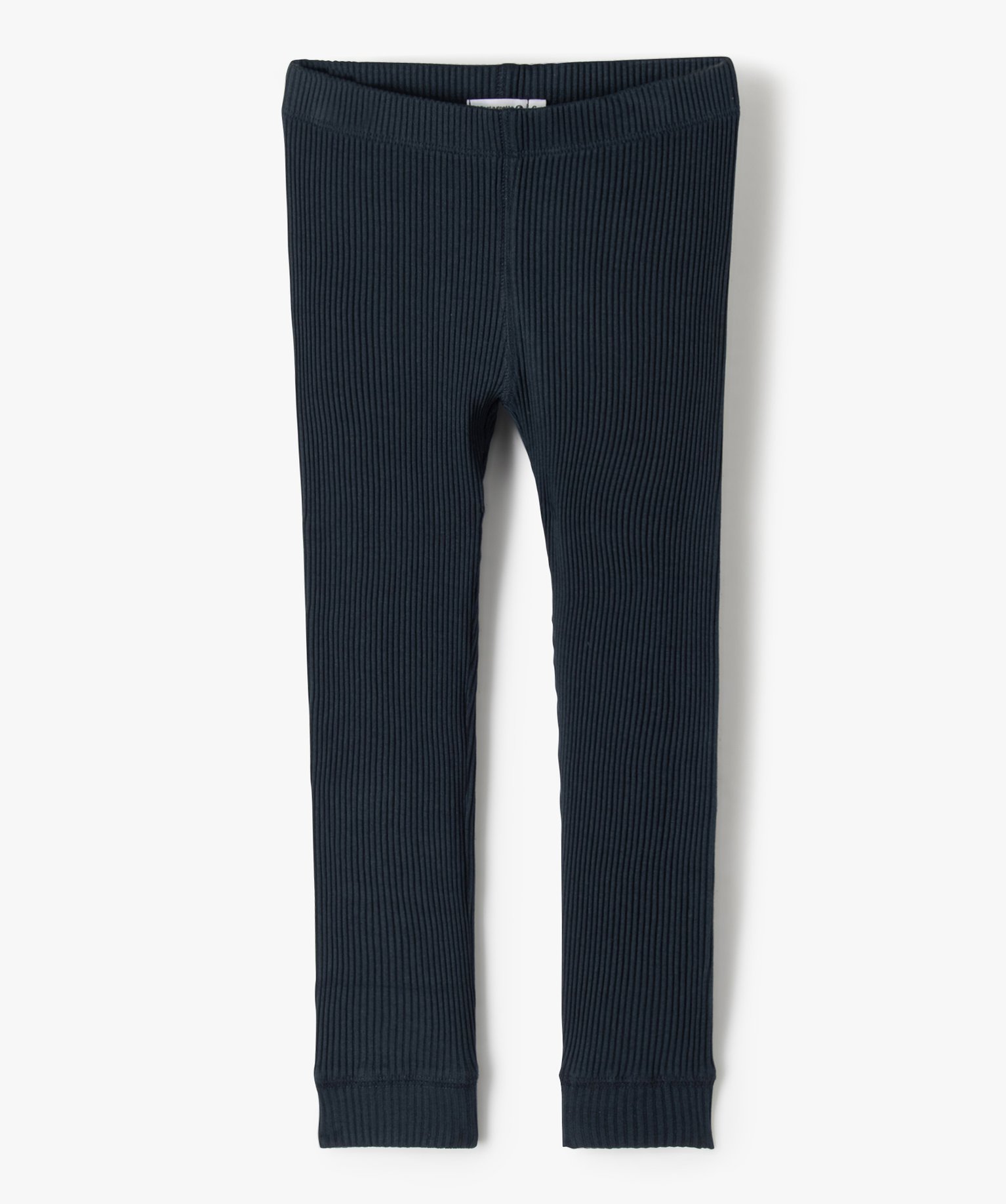 Legging fille long en maille ctelée - LuluCastagnette marine | GEMO