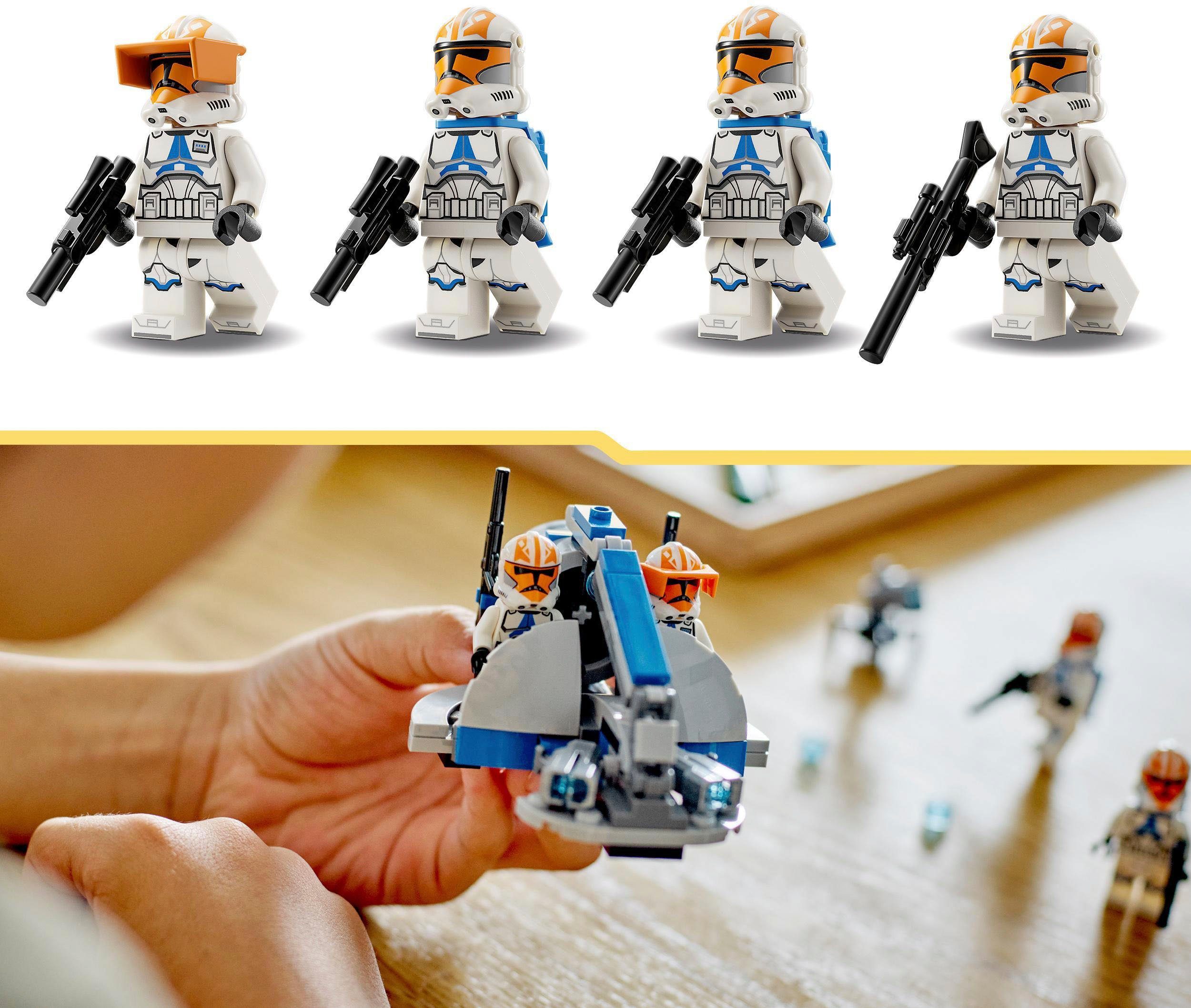 LEGO® Konstruktionsspielsteine Ahsokas Clone Trooper der 332. Kompanie (75359), LEGO® Star Wars, (108 St., Battle Pack), Made in Europe