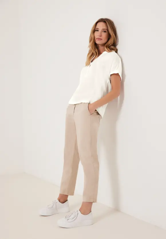 CECIL Bluse mit Elastiksaum