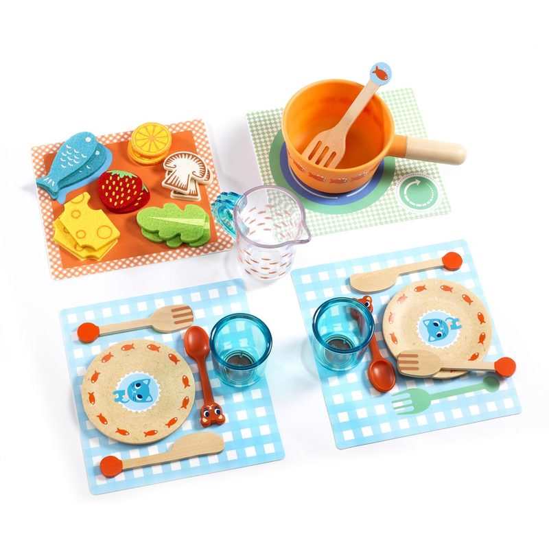 Dinette des petits A table les chats ! Djeco