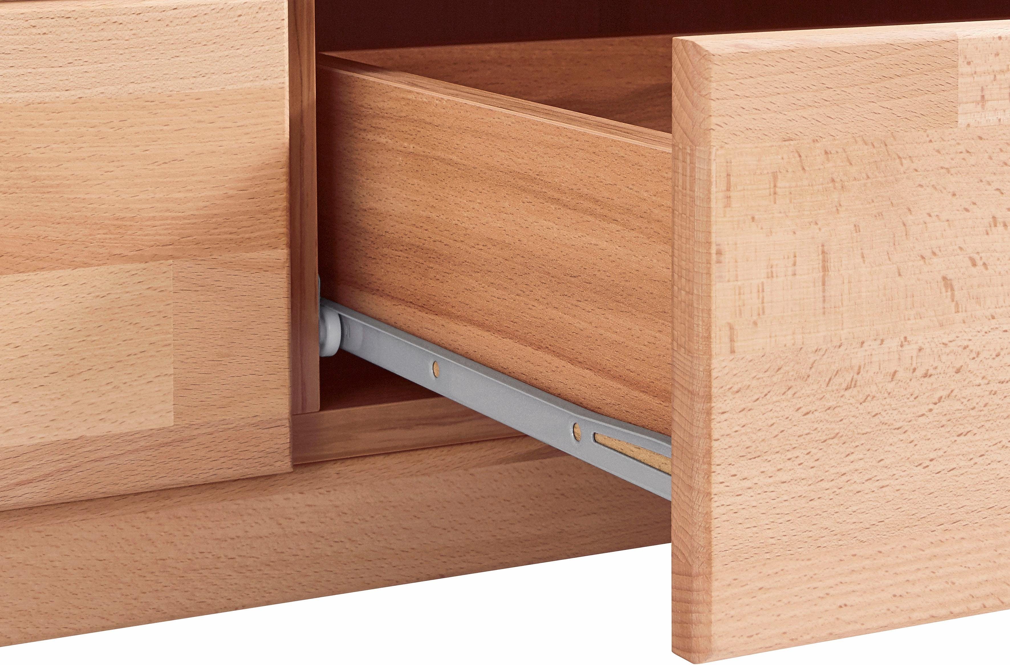 Woltra Wohnwand ZARA, (Set, 4-St), teilmassives Holz
