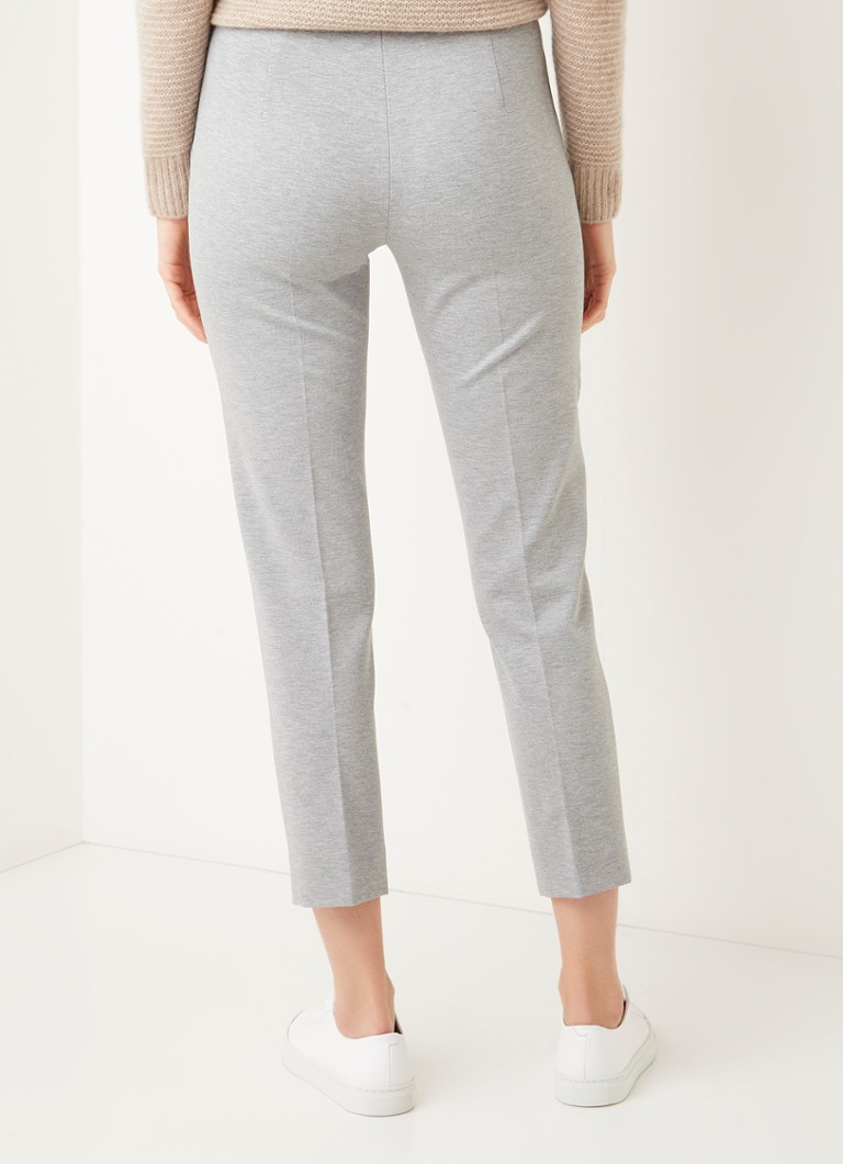 Pantaloni tricotați MaxMara Pegno cu talie înaltă și croială mulată