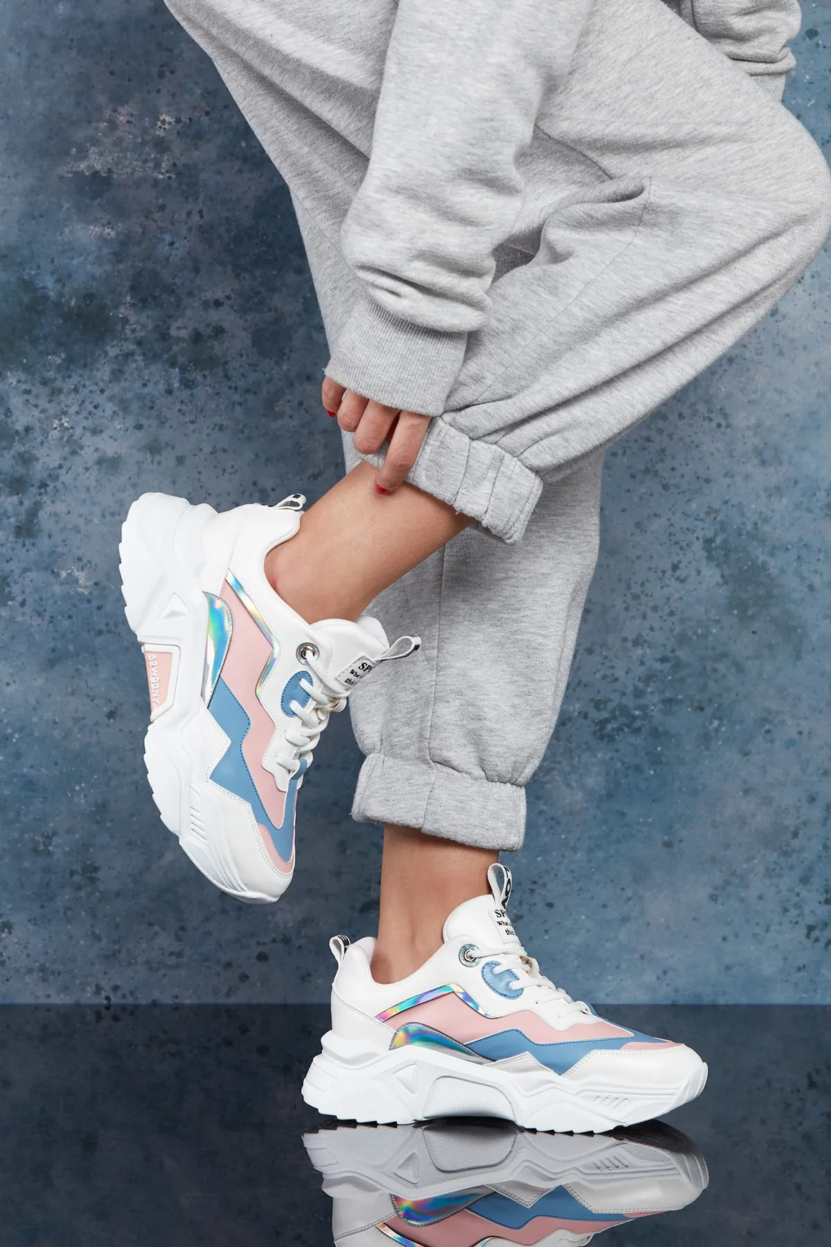 DARK SEER  Blau-weißer Damen-Sneaker