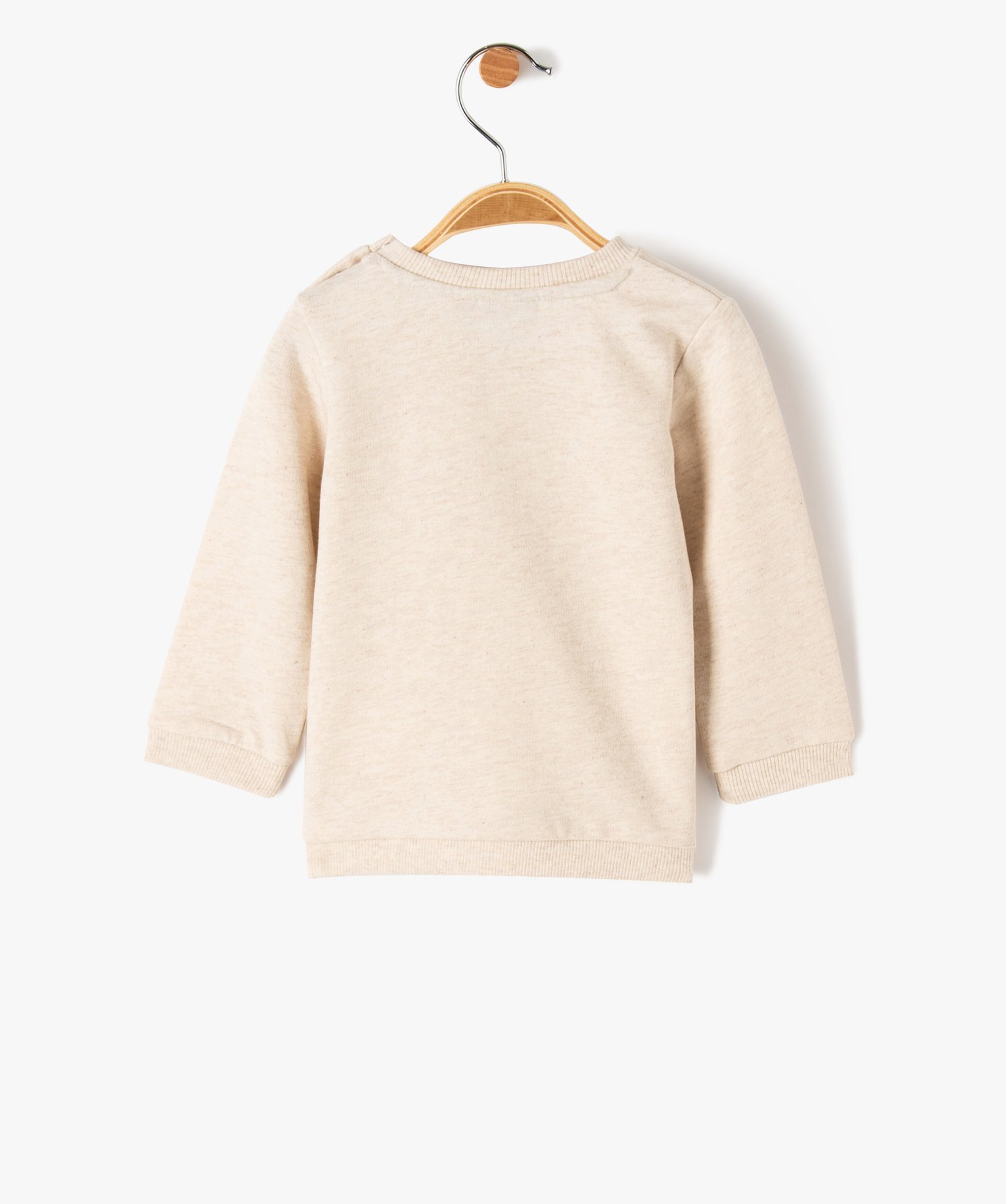 Sweat bébé en jersey molletonné imprimé - Star Wars ecru | GEMO