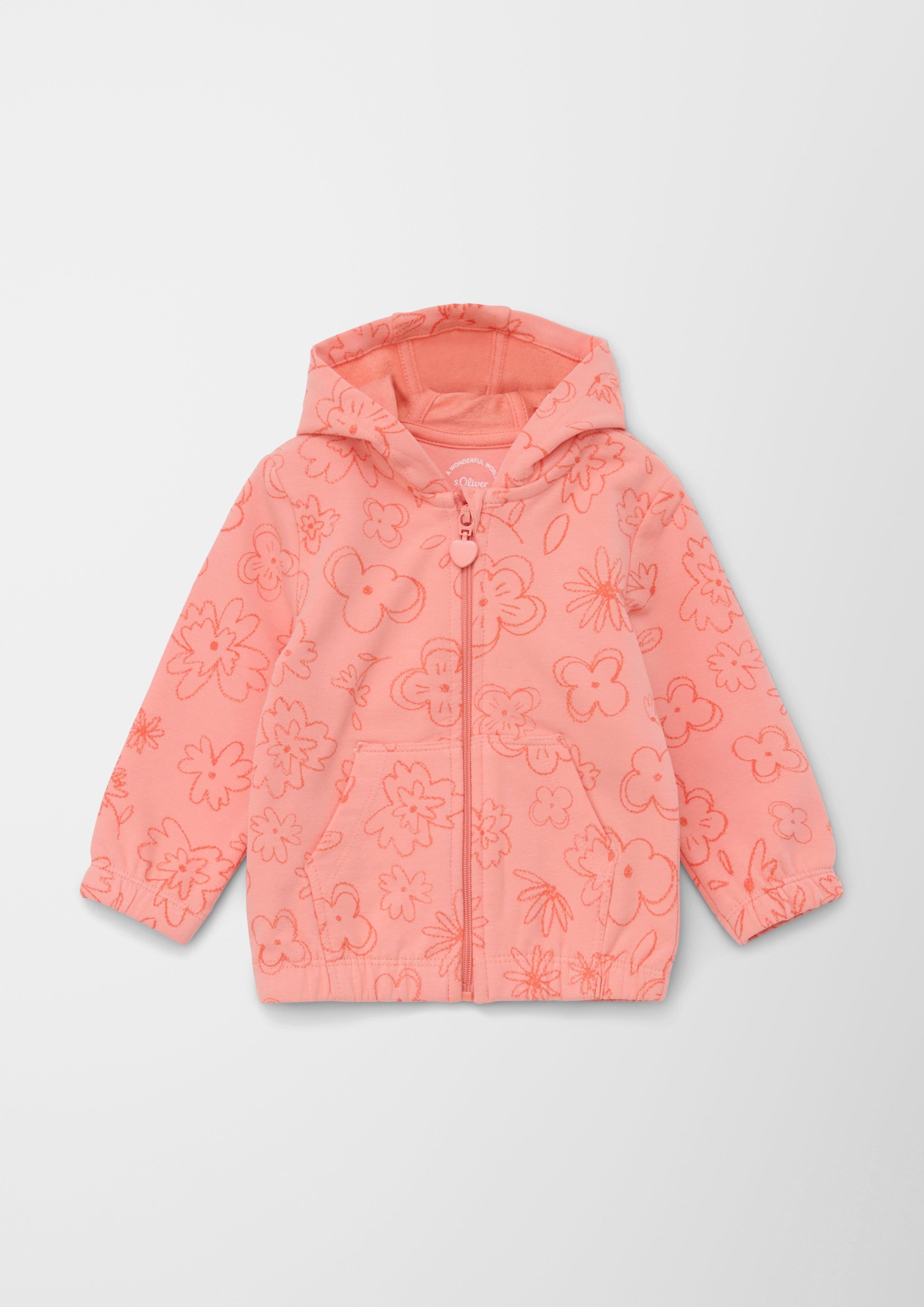 Sweatjacke mit Allover-Muster  2128791-43A6