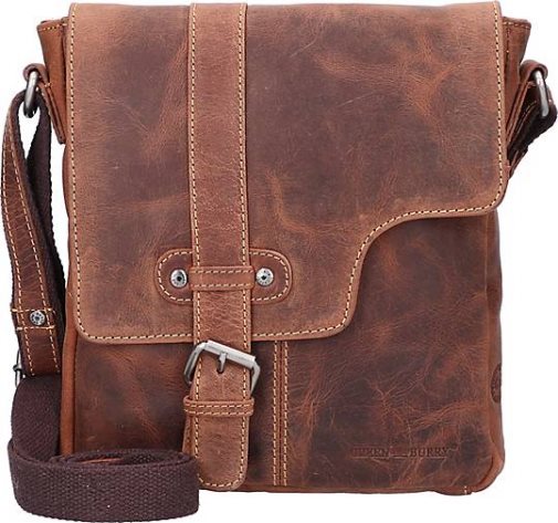 Greenburry Vintage Umhängetasche Leder 22 cm
