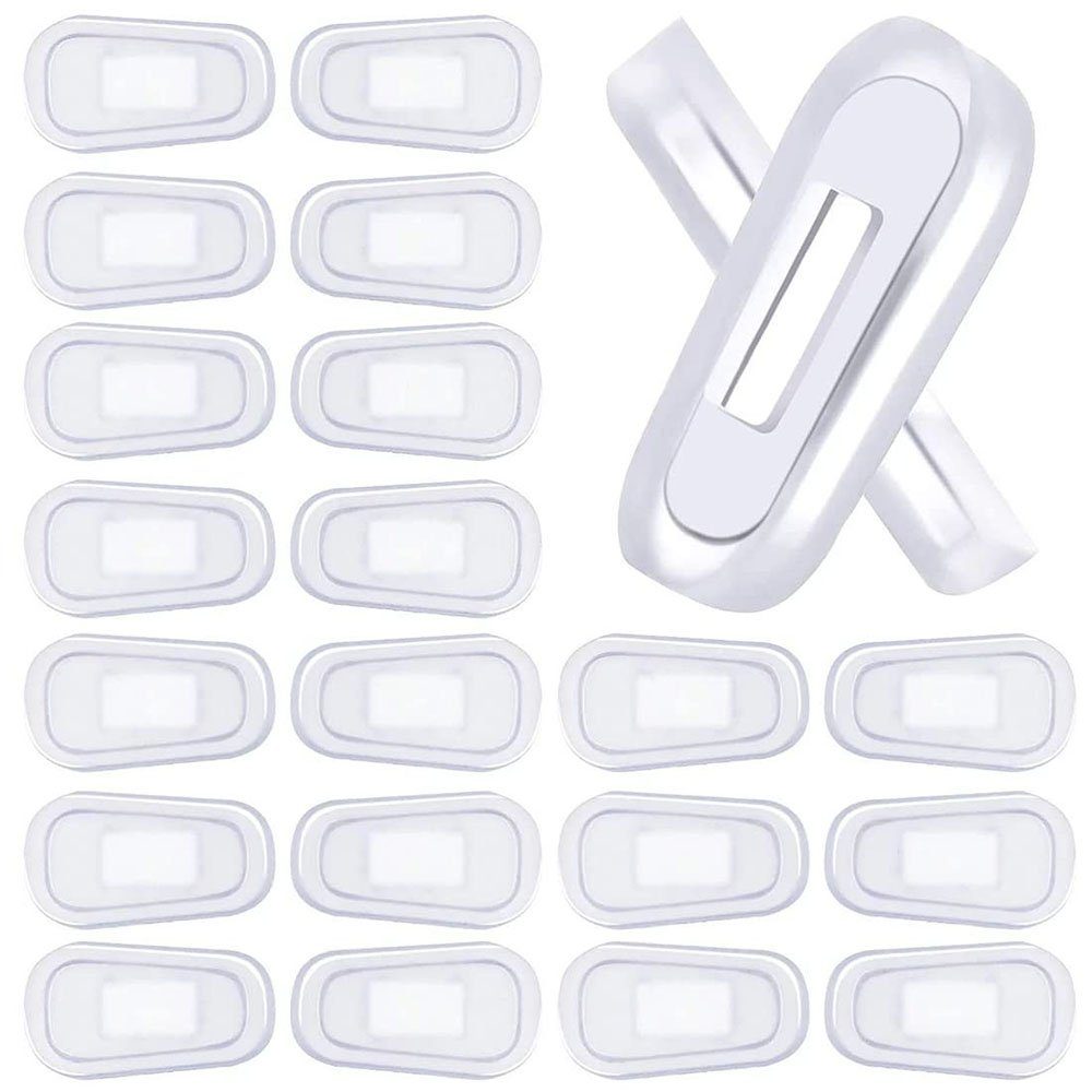 CTGtree Brillenkette Brillenpads Silikon Ovale Silikon Brillen Nasenpad 20 Stück