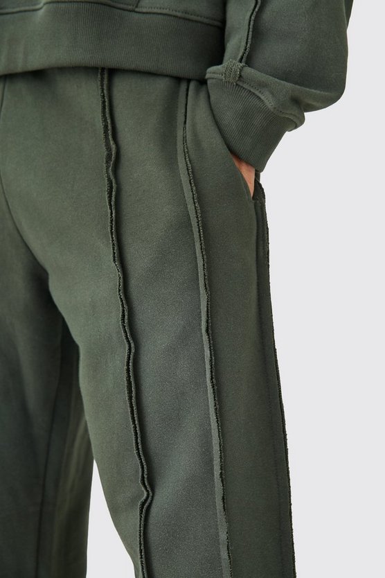 Relaxed Raw Seam Spray Wash Joggers