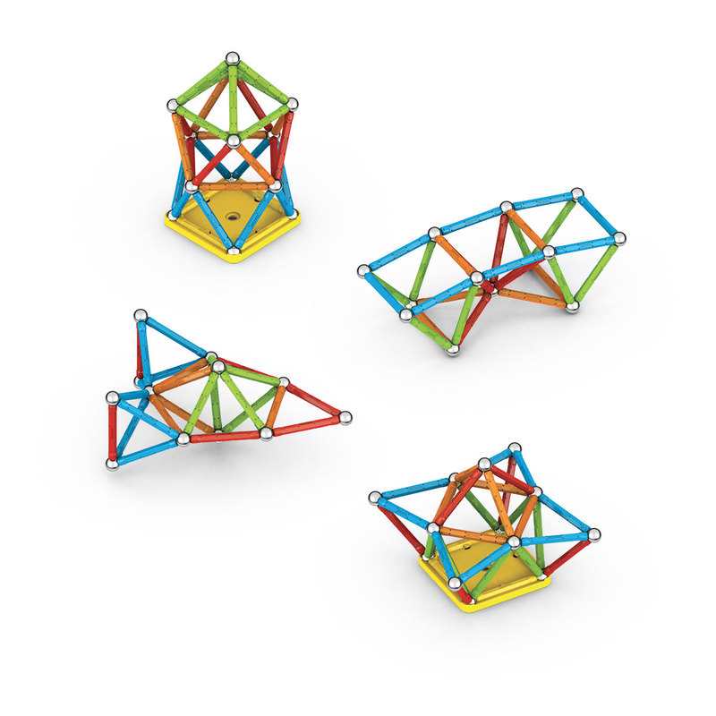 Jeu de construction magnétique 60 pièces Supercolor Geomag