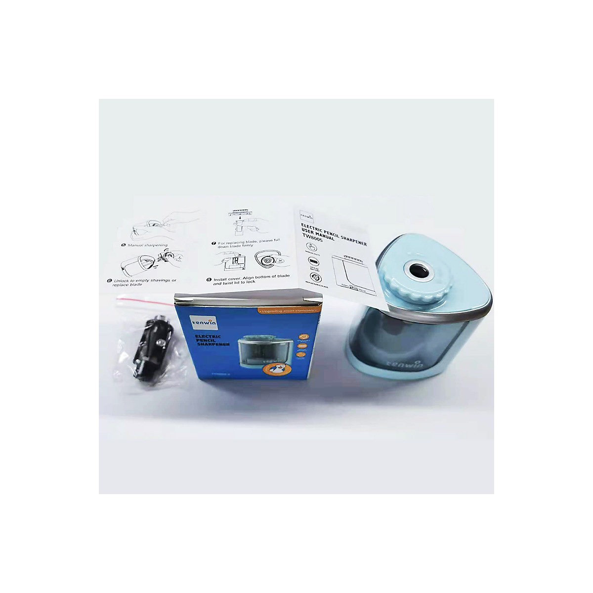 Premium Elektrischer Anspitzer Multifunktionale automatische elektrische Bleistiftspitzer 2 Löcher