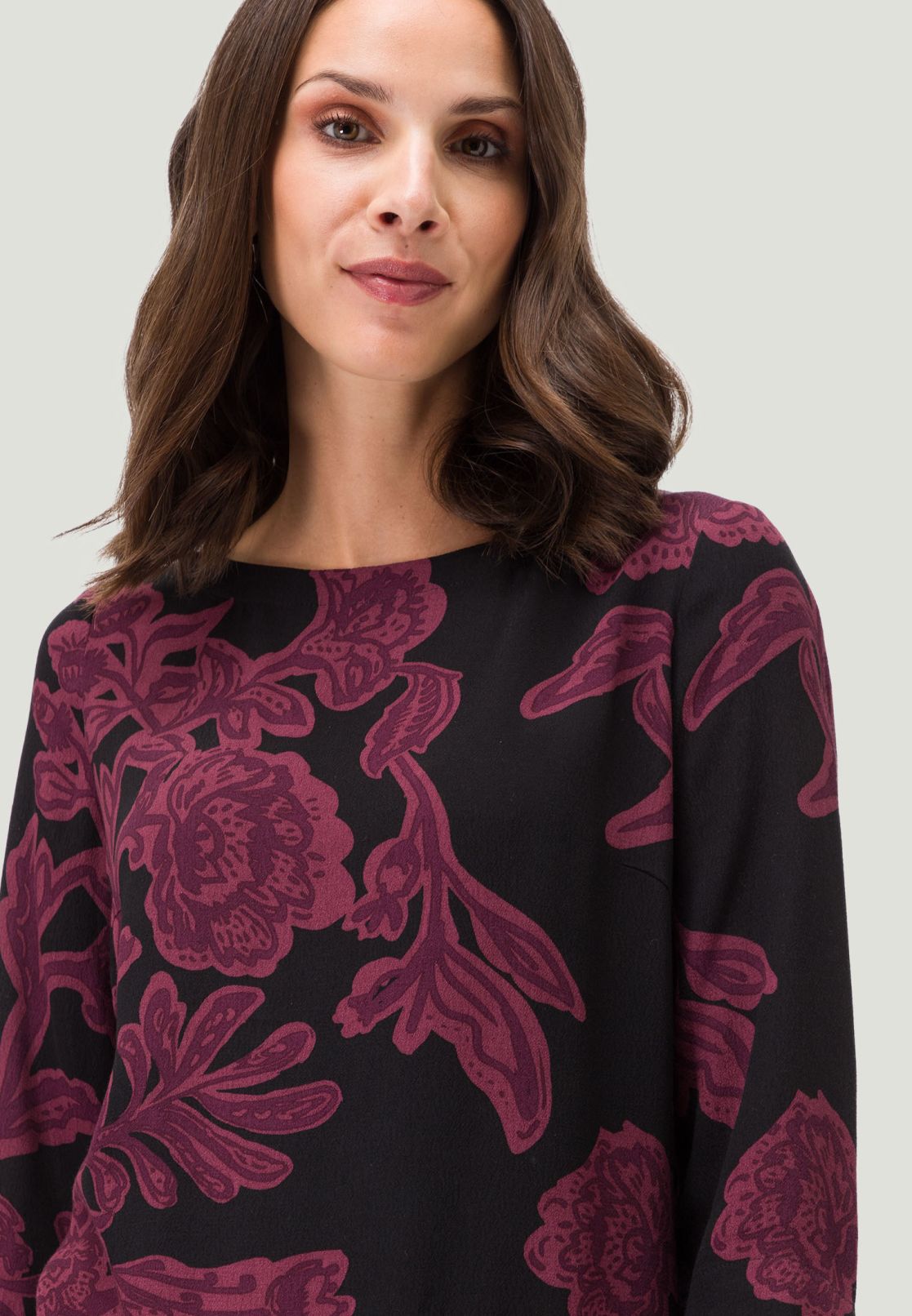 Viskosebluse mit 3/4 Arm