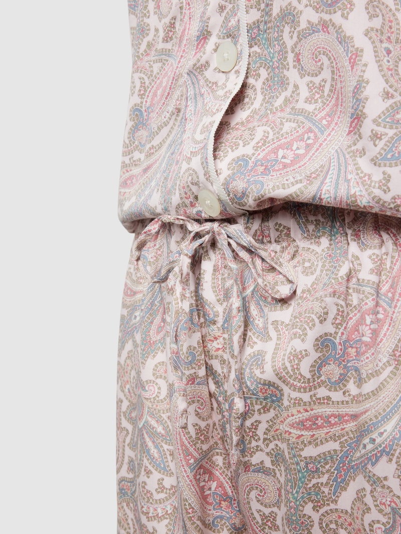 Pyjama mit Paisley-Muster in offwhite