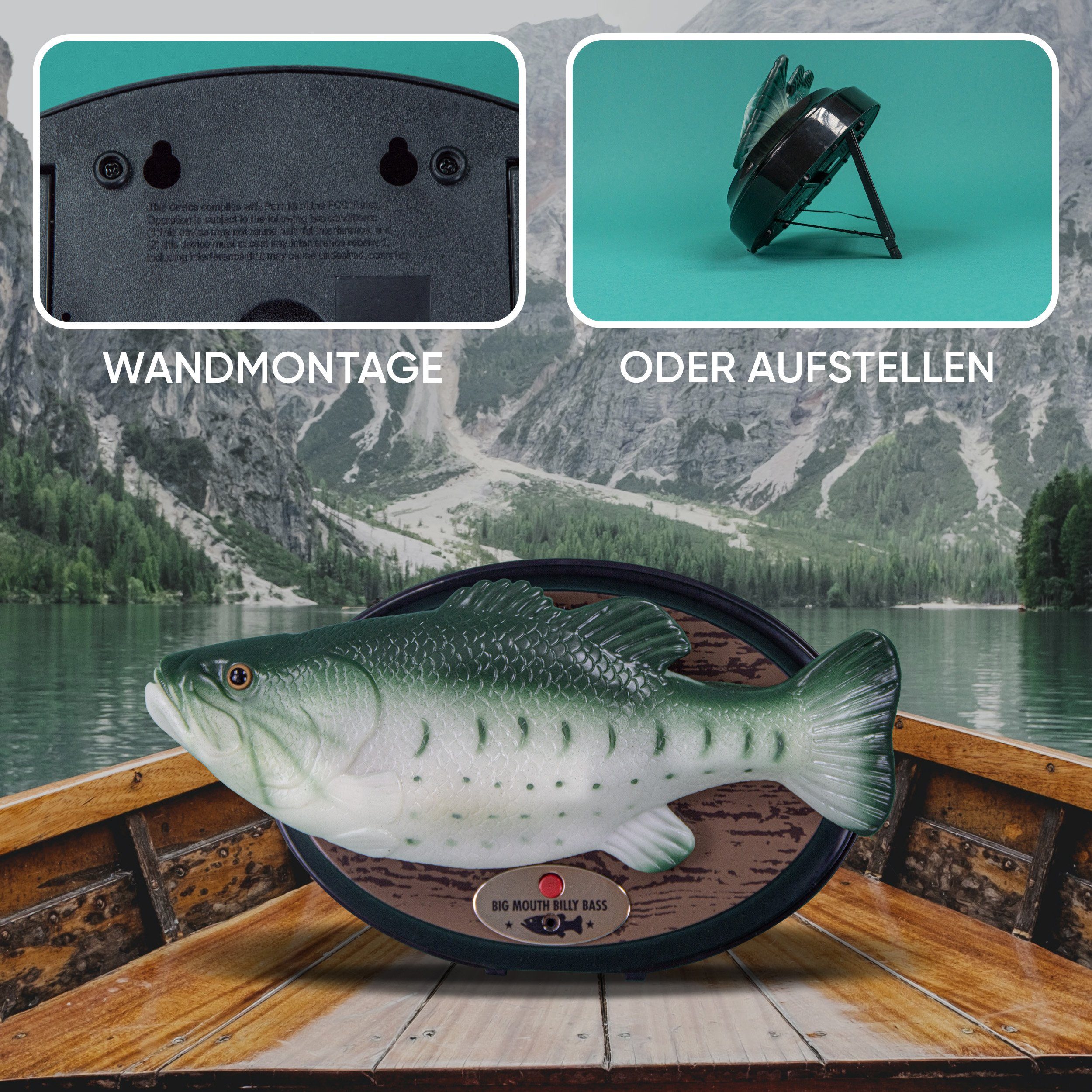 vevendo Dekofigur Big Mouth Billy Bass - Der singende & tanzende Fisch, kultig und originell