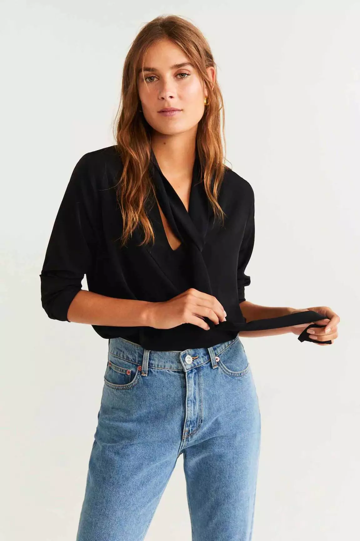 Mango Blouses Femme couleur noir