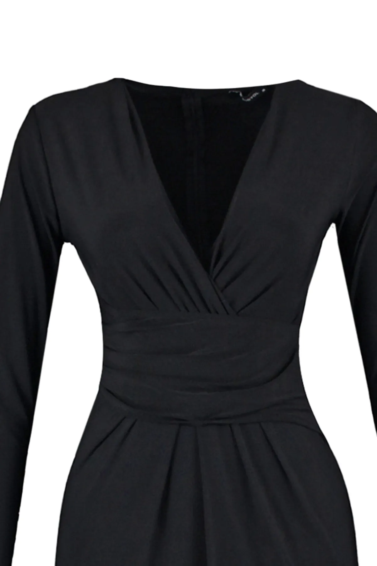 Trendyol Collection  Schwarzes, detailliertes, elegantes Abendkleid TPRAW23EL00183