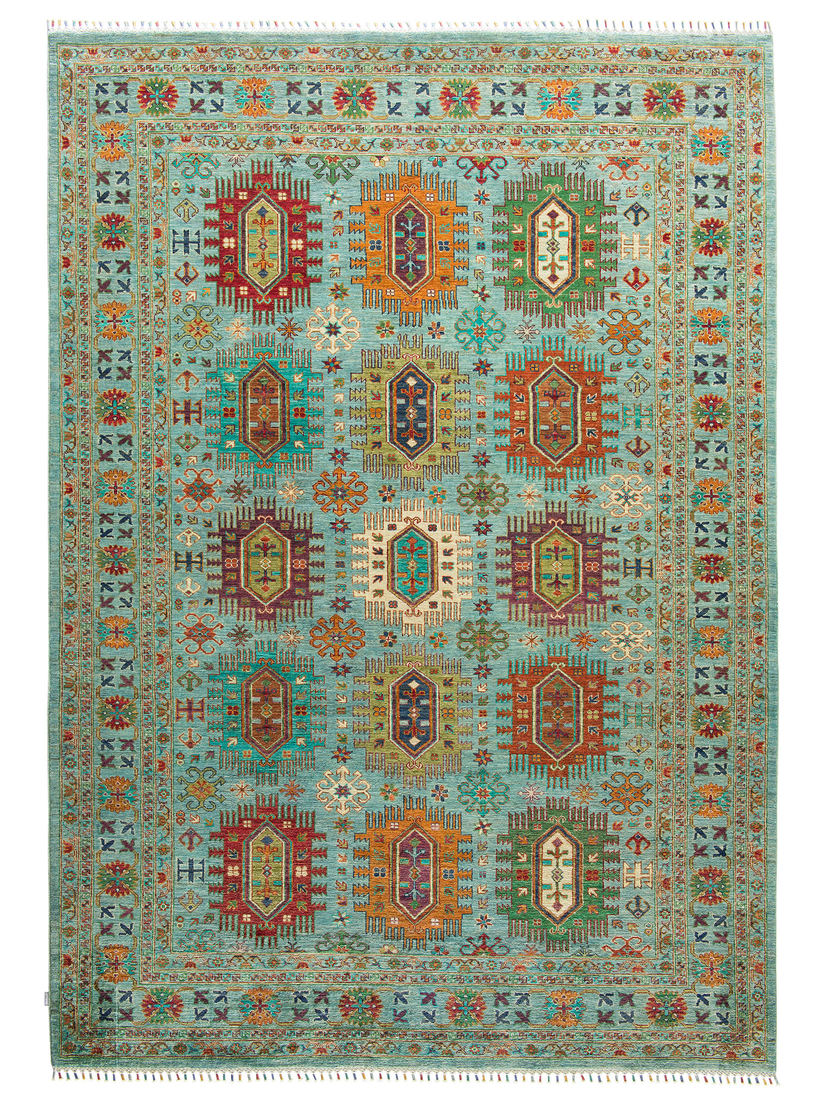 Kazak Ghazni ca. 214 x 301 cm, Unikat / Einzelstück