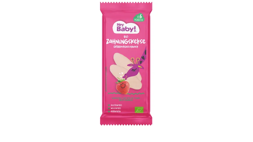 Hey Baby! Bio Zahnungskeks Erdbeere 21 g