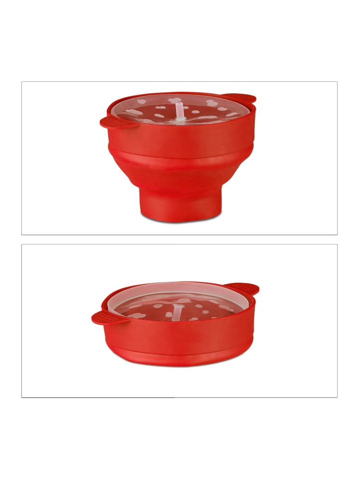 relaxdays 2x Popcorn-Maker in Rot günstig kaufen onesize