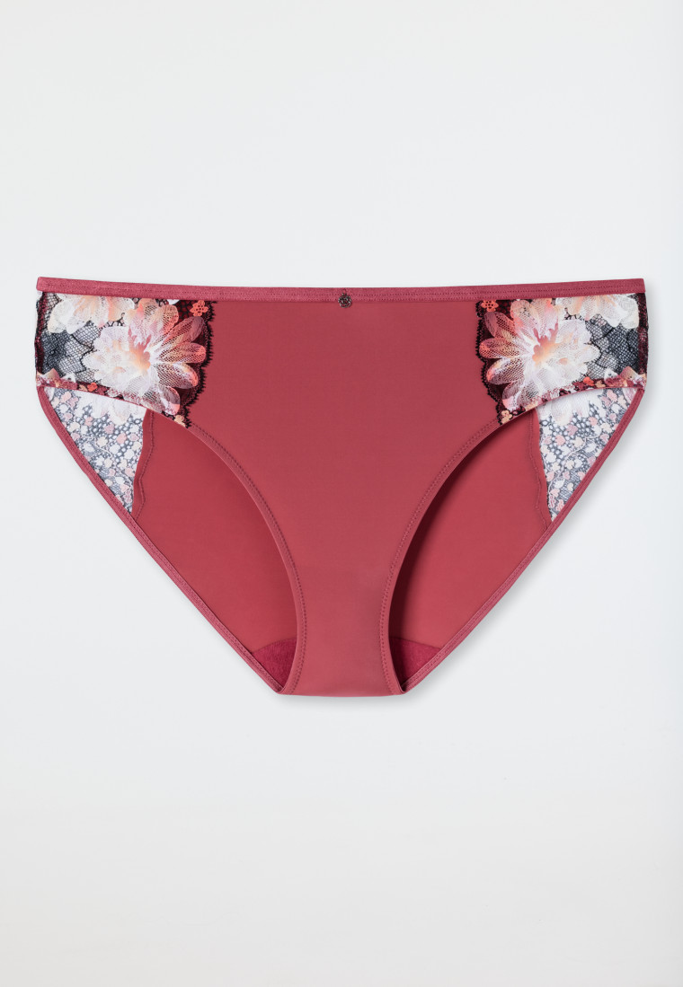 Tai-Slip nachhaltige Microfaser Spitze beere - Summer Floral Lace