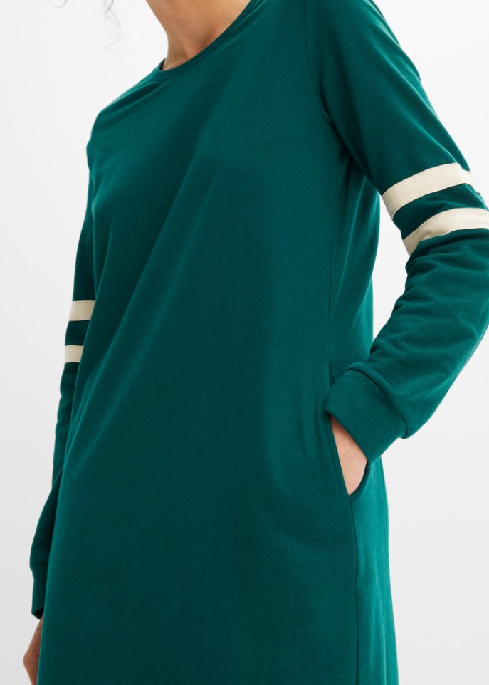 Sweatkleid mit Streifen