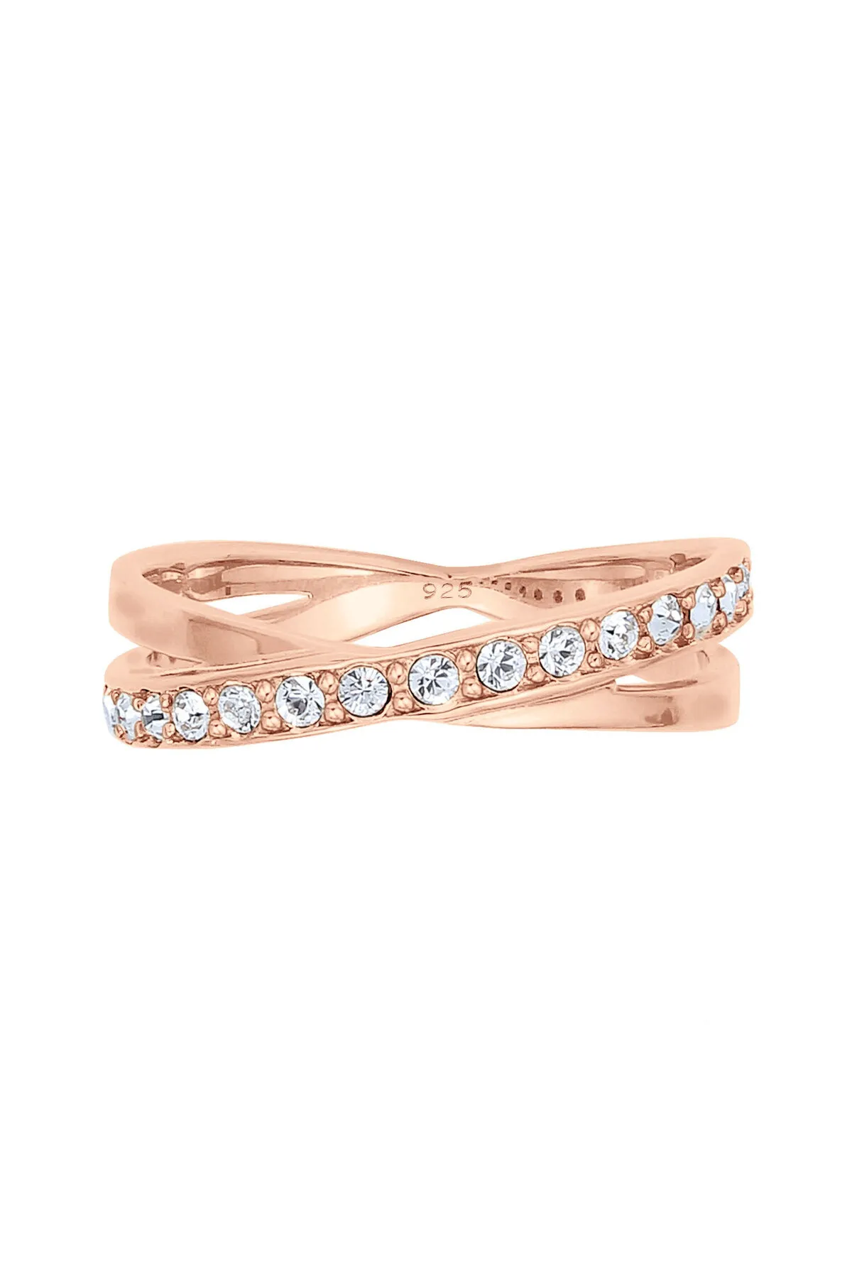 ELLI  Ring Edel Wickelring Kristalle 925 Silber