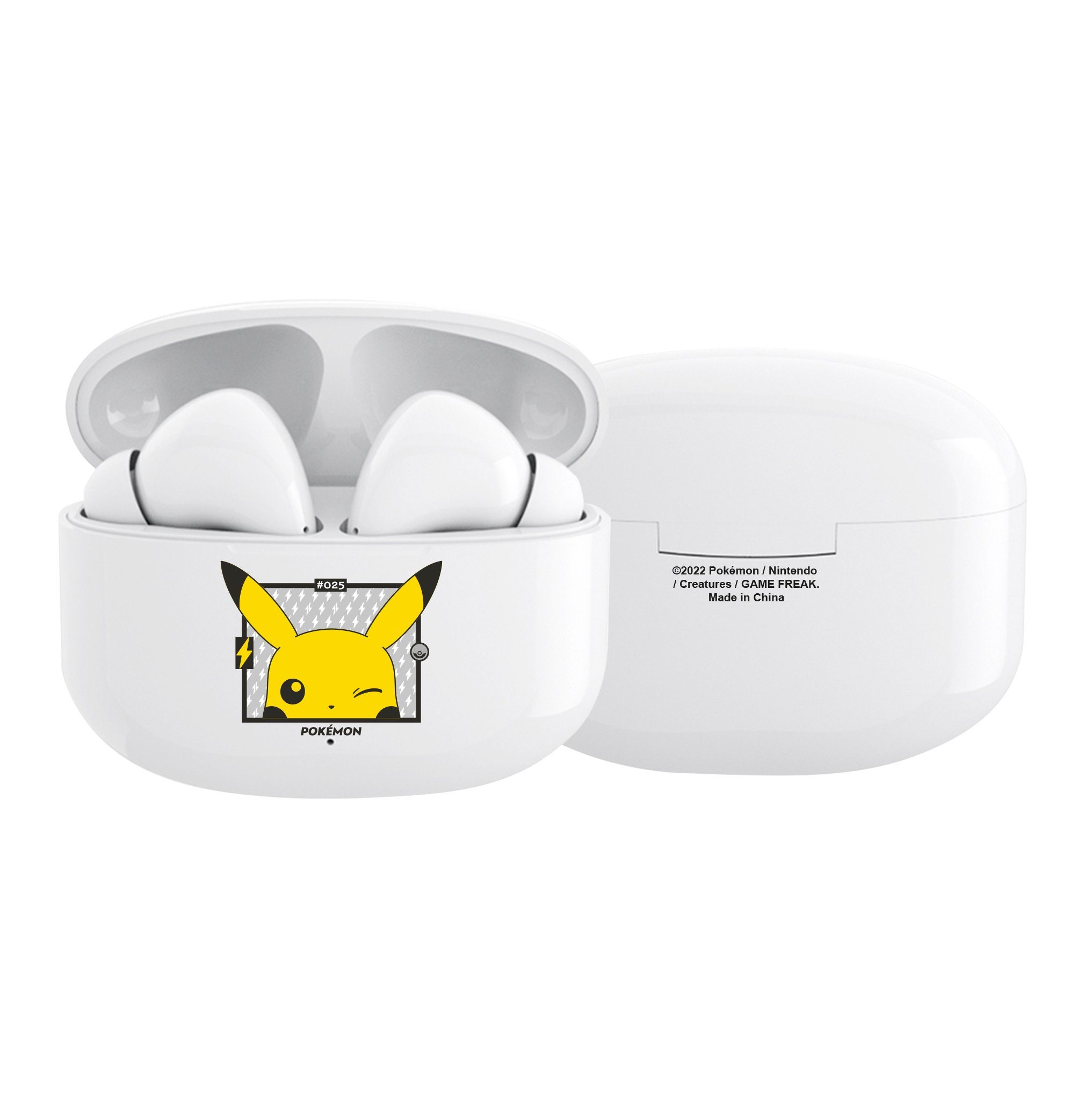 OTL Pokémon Pikachu Bluetooth 5.1 Kinder-Kopfhörer mit Ladebox Bluetooth-Kopfhörer (Google Assistant, Siri, Alexa, Voice Assistant, Bluetooth, True Wireless, Hochwertiger Sound, Leichtes Gewicht)