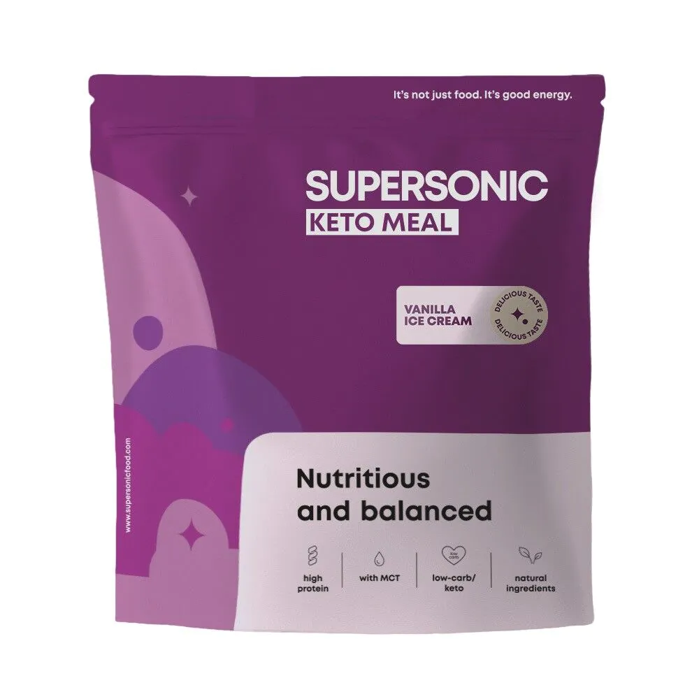 Supersonic Keto Meal vaniljeissmagsmåltid 800 g