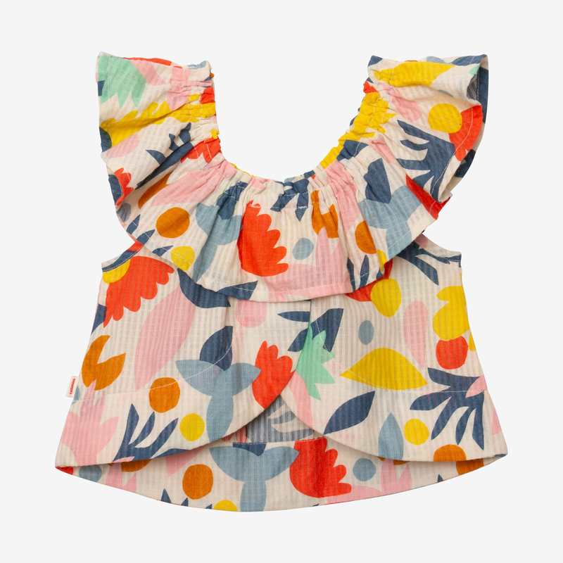 Blouse bébé fille pop couleur blanche Catimini