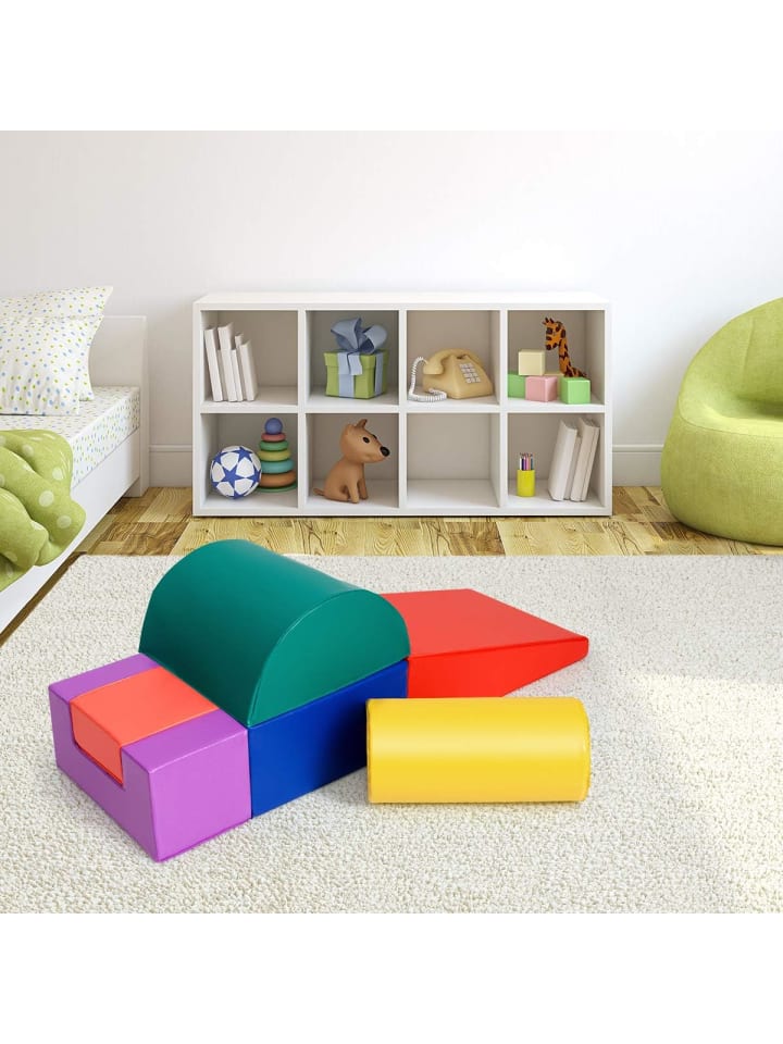 COSTWAY 6 Stk. Schaumstoffbausteine in Bunt günstig kaufen onesize